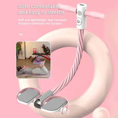 Sit-Up Resistance Bands with Foot Pedal – Last Day Discount