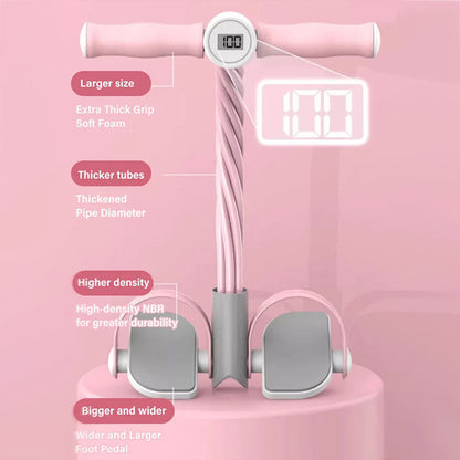 Multi-Functional Resistance Rope with Pedal Puller