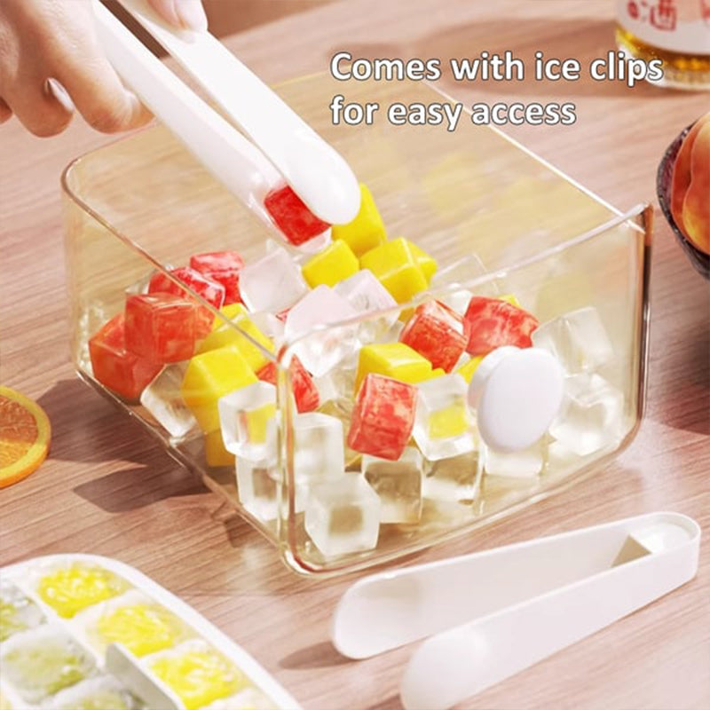 50% OFF | Ice Cube Mold Set with Lid and Container for Easy Pressing