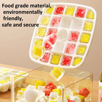 50% OFF | Ice Cube Mold Set with Lid and Container for Easy Pressing