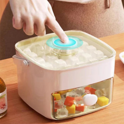 50% OFF | Ice Cube Mold Set with Lid and Container for Easy Pressing