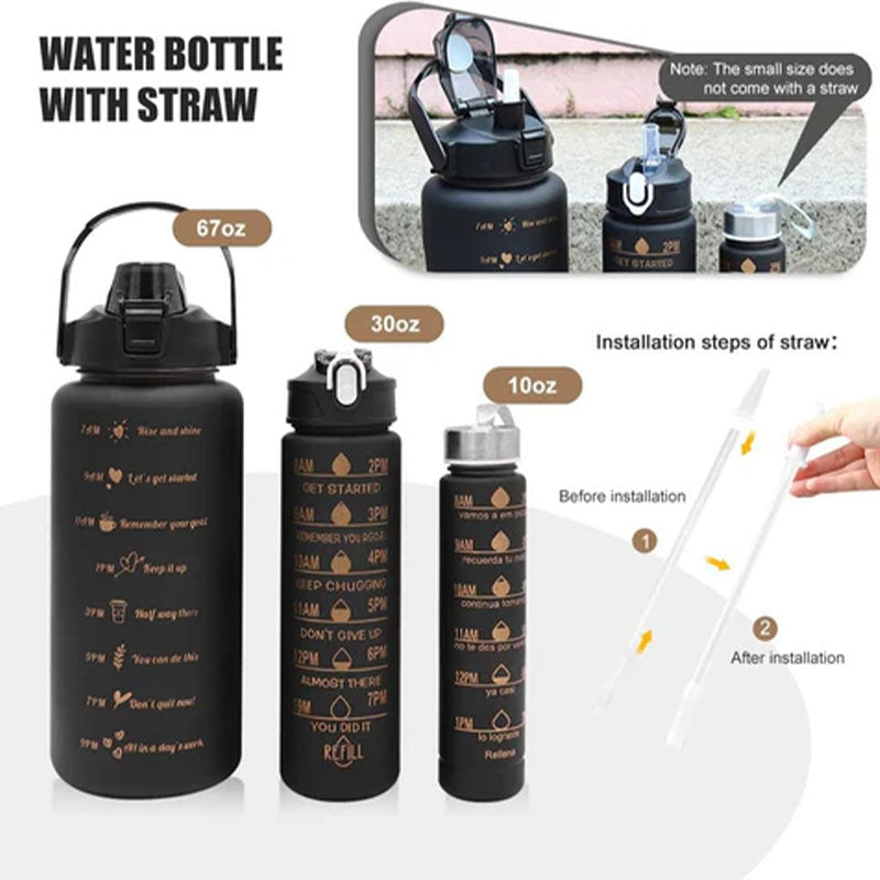 3-in-1 Inspirational Water Bottle