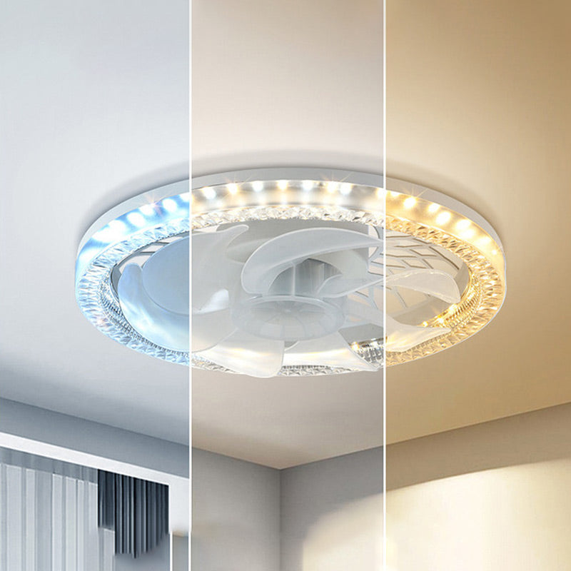 Adjustable Mute Fan Light with Remote Control - 2-in-1 Design