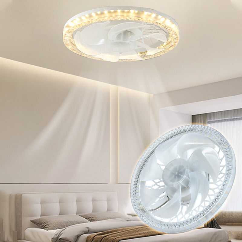 Adjustable Mute Fan Light with Remote Control - 2-in-1 Design