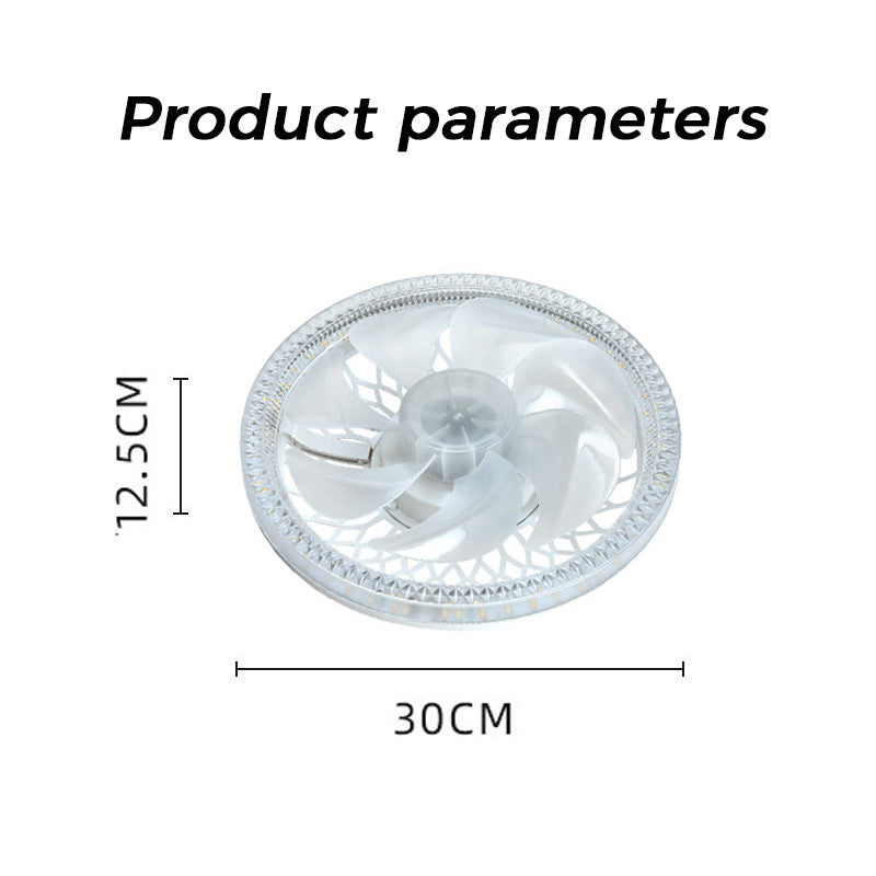Adjustable Mute Fan Light with Remote Control - 2-in-1 Design