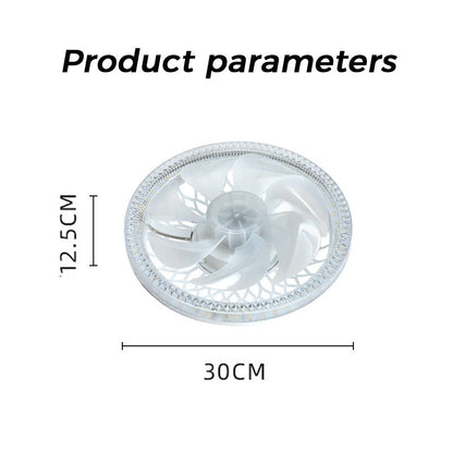 Adjustable Mute Fan Light with Remote Control - 2-in-1 Design