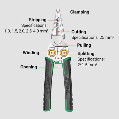 Versatile Wire Stripping Tool for Precision Cuts and Easy Use