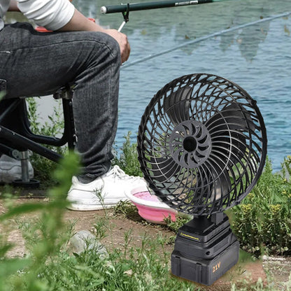 8-Inch Portable Camping Fan with Battery Power for Outdoor Use