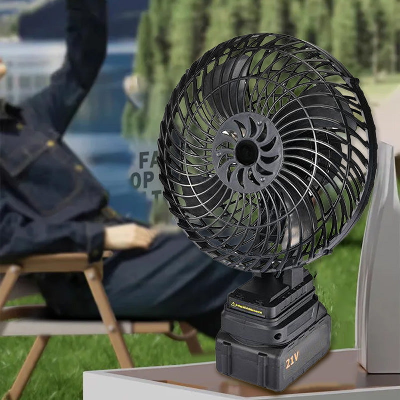 8-Inch Portable Camping Fan with Battery Power for Outdoor Use
