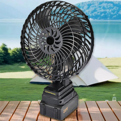 8-Inch Portable Camping Fan with Battery Power for Outdoor Use