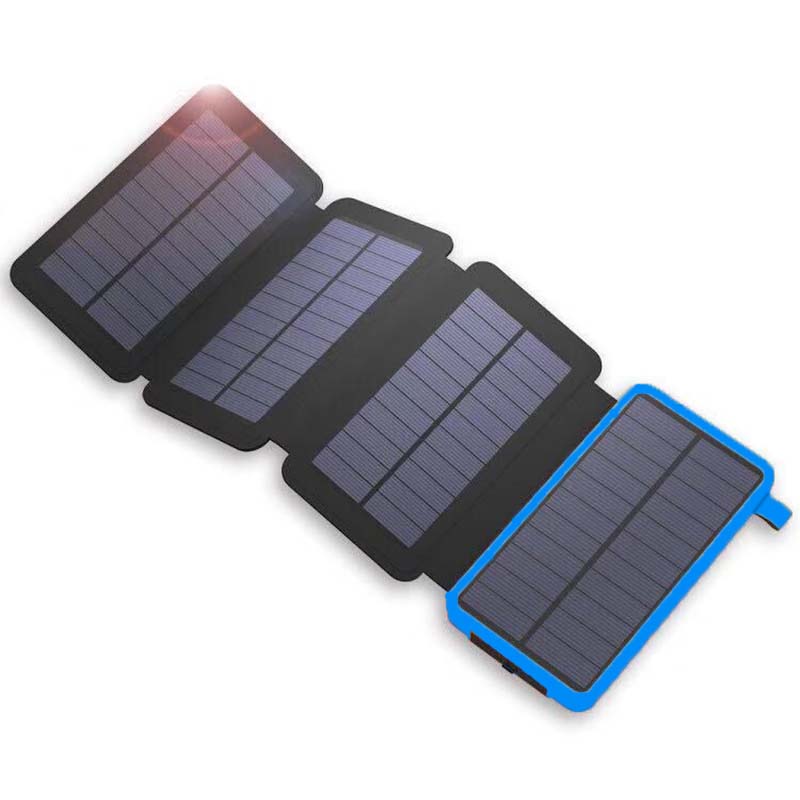 Portable Waterproof Solar Power Bank - Foldable Design