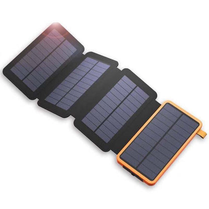 Portable Waterproof Solar Power Bank - Foldable Design