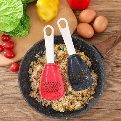 Versatile Kitchen Spoon with Strainer & Grater | Cook, Drain, Mash & Stir | Heat-Resistant, Buy One Get One Free