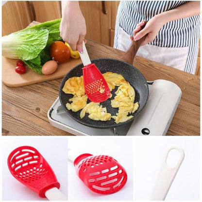 Versatile Kitchen Spoon with Strainer & Grater | Cook, Drain, Mash & Stir | Heat-Resistant, Buy One Get One Free