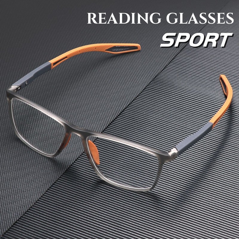 Men's Sports Glasses with Lightweight Blue Light Blocking Lenses for Presbyopia