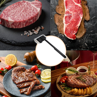 Dual-Function Stainless Steel Meat Tenderizer