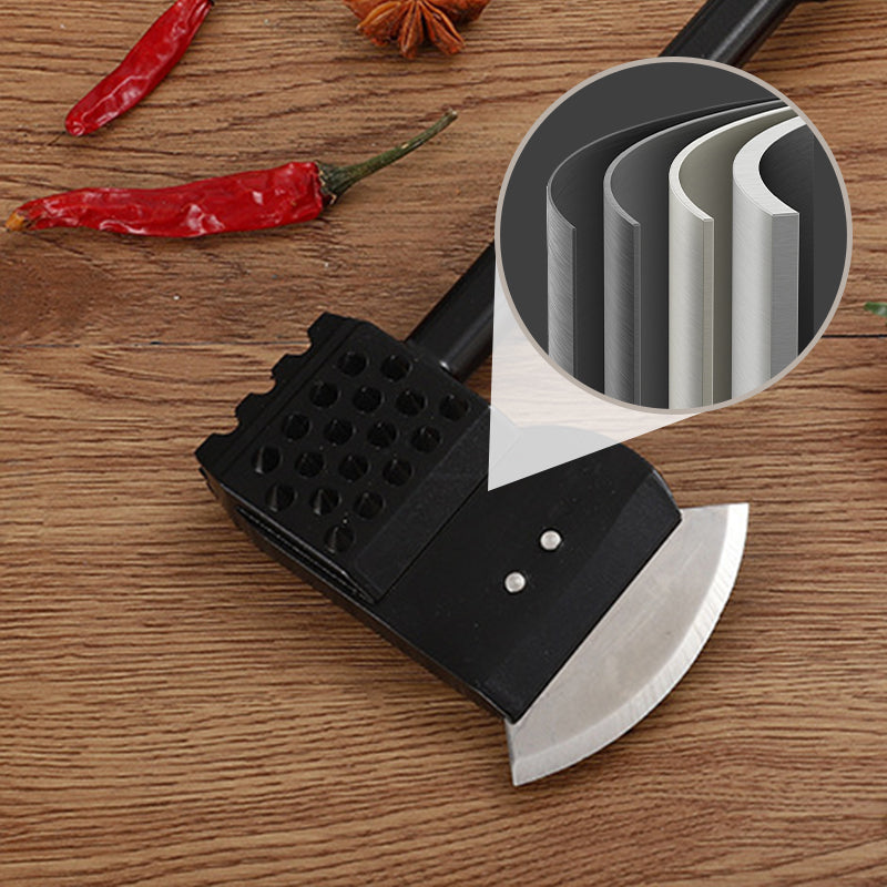 Dual-Function Stainless Steel Meat Tenderizer