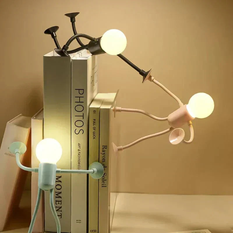 Wireless LED Desk Lamp Duo | Adjustable Warm Light for Any Space