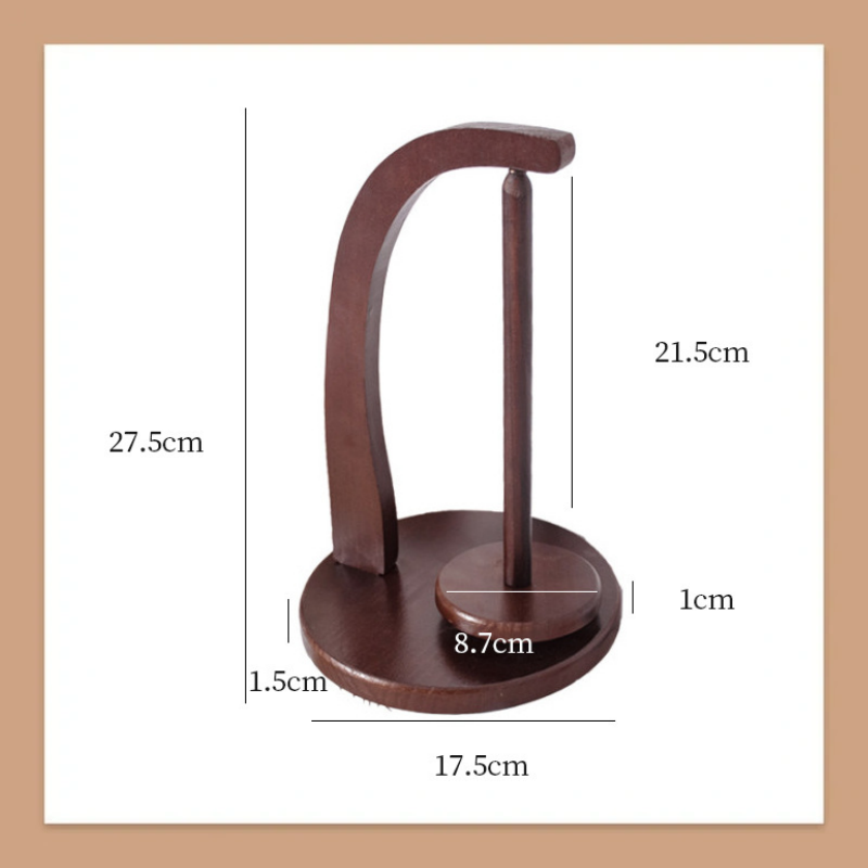 Durable Wooden Spool Holder with Rotating Design
