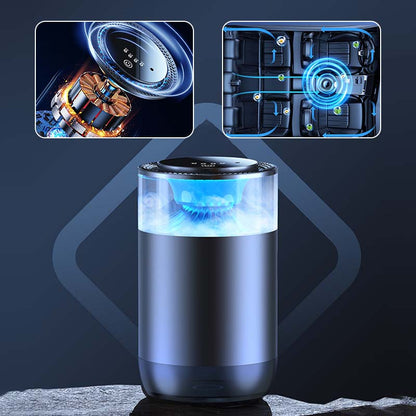 Car Air Freshener with Natural Scent and Ultrasonic Diffusion