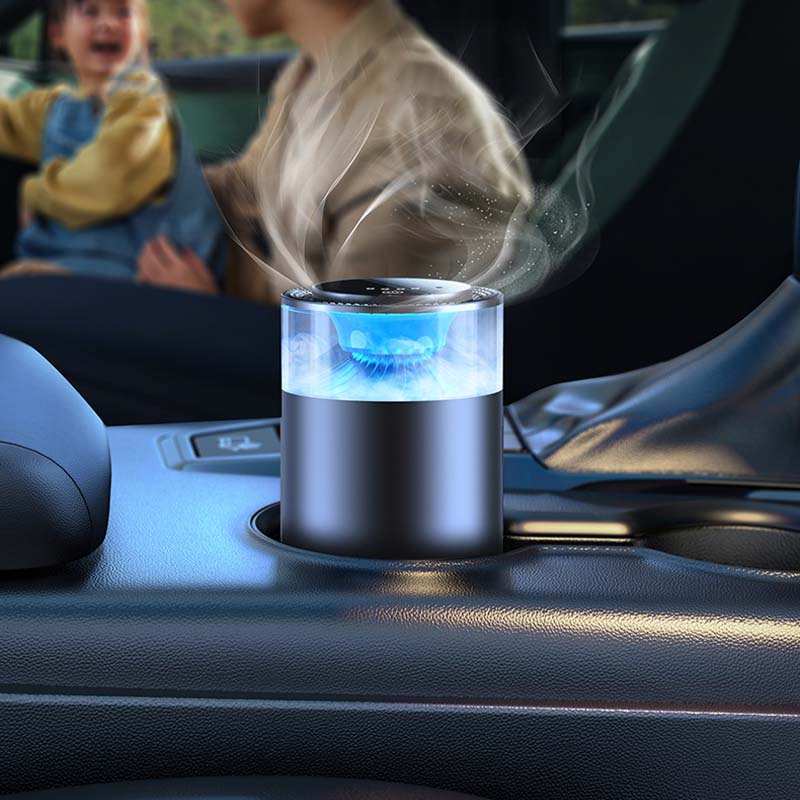 Car Air Freshener with Natural Scent and Ultrasonic Diffusion