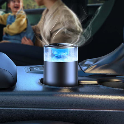 Car Air Freshener with Natural Scent and Ultrasonic Diffusion