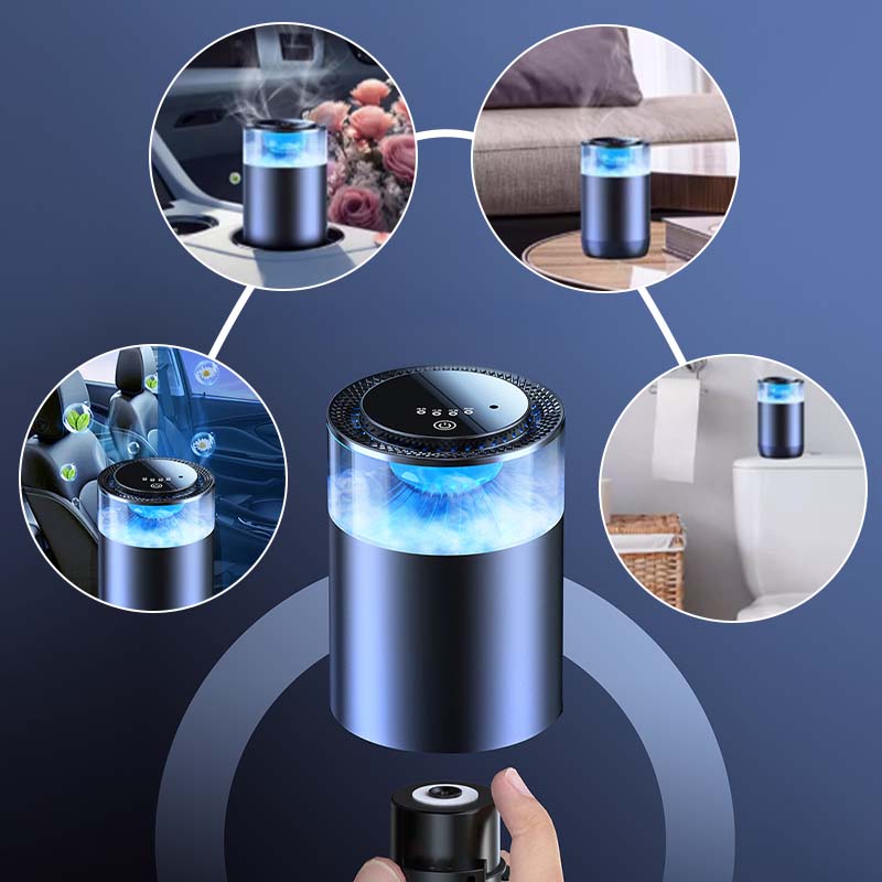 Car Air Freshener with Natural Scent and Ultrasonic Diffusion