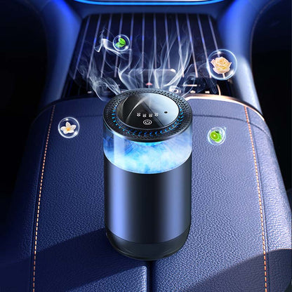 Car Air Freshener with Natural Scent and Ultrasonic Diffusion