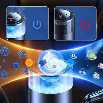 Car Air Freshener with Natural Scent and Ultrasonic Diffusion