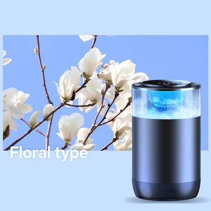 Car Air Freshener with Natural Scent and Ultrasonic Diffusion