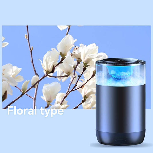 Car Air Freshener with Natural Scent and Ultrasonic Diffusion
