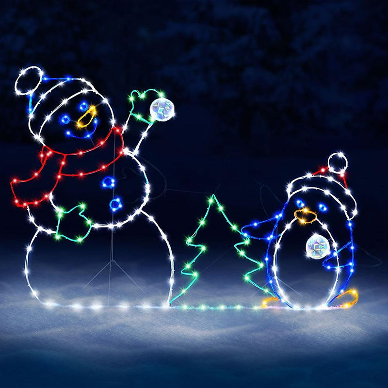Glowing Winter Wonder – Fun with Moving Snowball