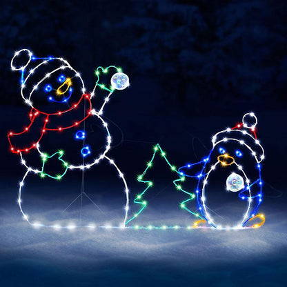 Glowing Winter Wonder – Fun with Moving Snowball