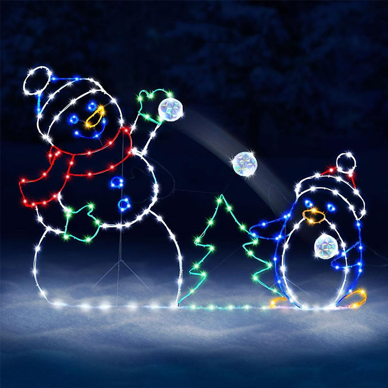 Glowing Winter Wonder – Fun with Moving Snowball