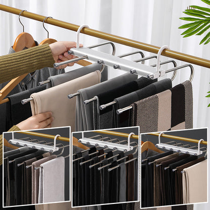 Space-Saving Multifunctional Trouser Hanger | Organize Smartly