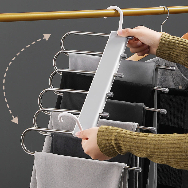 Space-Saving Multifunctional Trouser Hanger | Organize Smartly