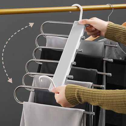 Space-Saving Multifunctional Trouser Hanger | Organize Smartly