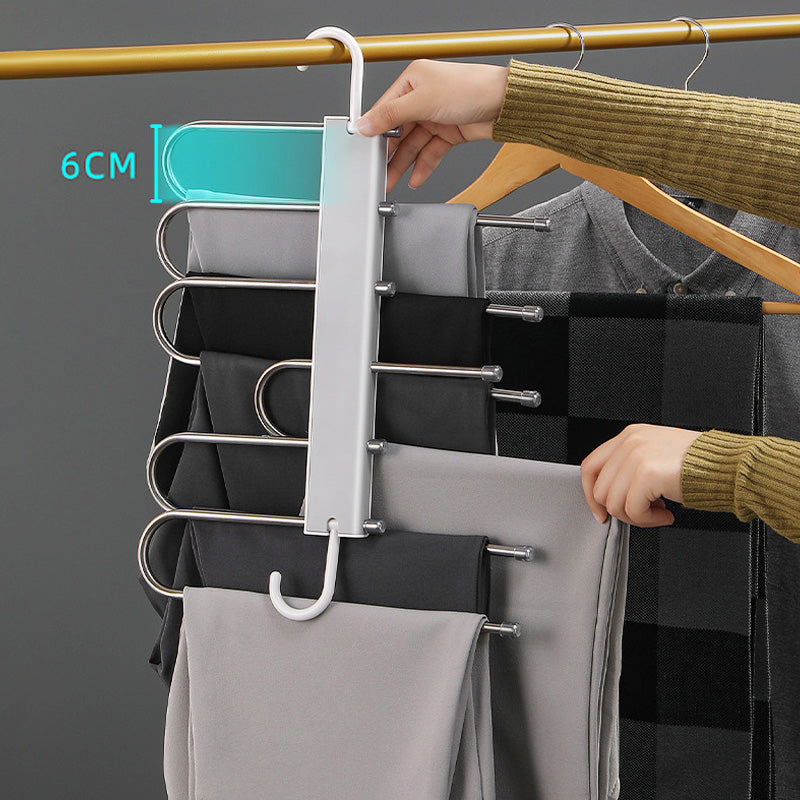 Space-Saving Multifunctional Trouser Hanger | Organize Smartly