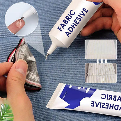 Clear & Waterproof Fabric Adhesive | Flexible Glue for Textiles
