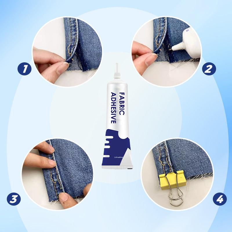 Clear & Waterproof Fabric Adhesive | Flexible Glue for Textiles
