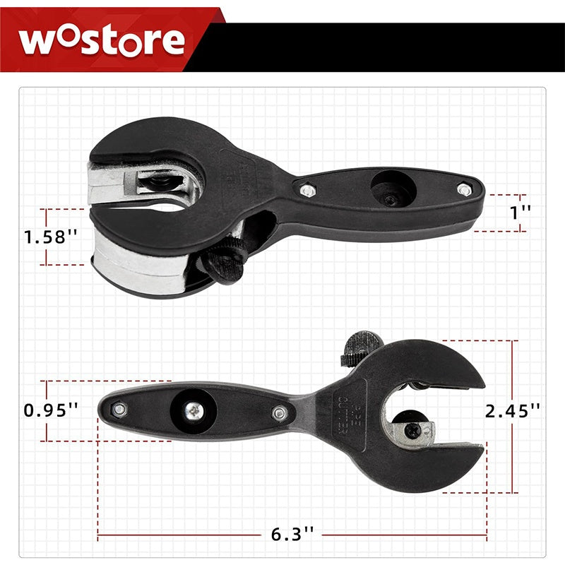 Precision Pipe Cutter Set | 3-Piece Tool for Metal & Plastic