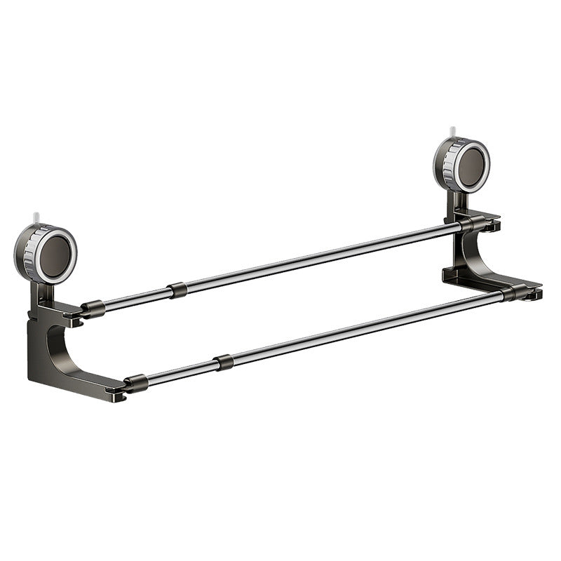 Double Towel Holder with Suction Cups | Effortless Stylish Towel Storage for a Tidy Bathroom