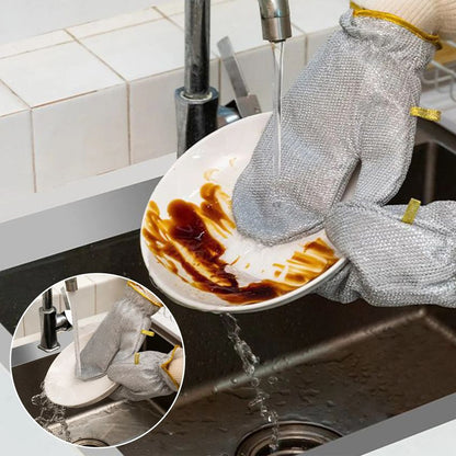 Durable Waterproof Kitchen Cleaning Gloves