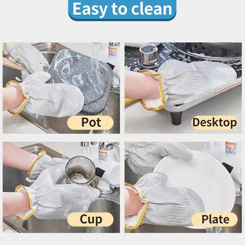 Durable Waterproof Kitchen Cleaning Gloves