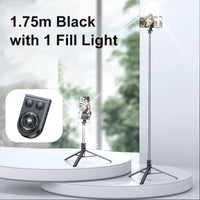 1.75m Black with 1 Fill Light