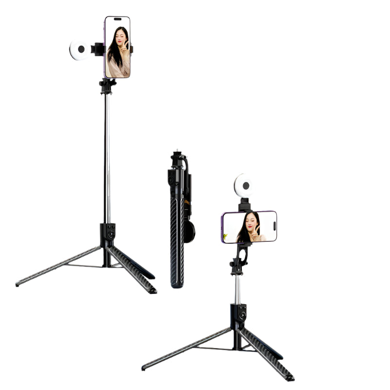 Selfie Tripod with Integrated LED Light for Stunning Photos