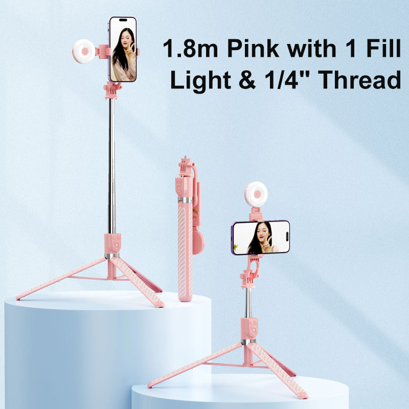 Selfie Tripod with Integrated LED Light for Stunning Photos