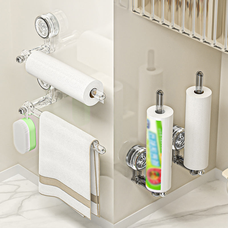 Multifunctional Suction Cup Holder for Toilet Paper