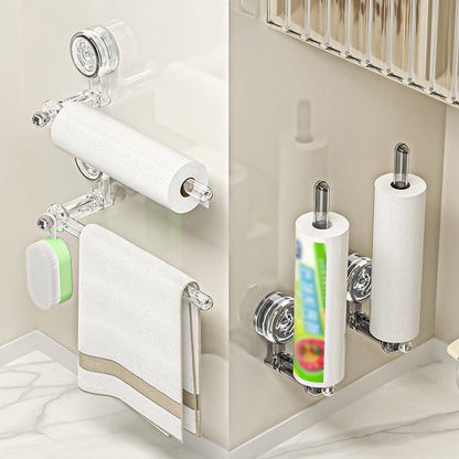 Multifunctional Suction Cup Holder for Toilet Paper