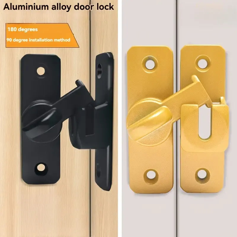 Durable Stainless Steel Slide Bolt | 90° Lock for Doors & Windows